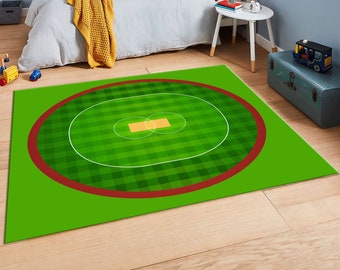 Cricket Ground, Cricket Rug, Cricket Ground Rug, Kids Decor Rug, Living Room rug, Home Decor Rug, Sport Rug, Fan Rug, Fantastic Carpet, Gift
