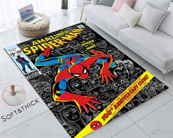 Amazing Spider Man, Cartoon Teppich, Spiderman, Comic, Nr. 100, Fantastischer Teppich, Spiderman Teppich, Dekor Teppich, Spider Man, Film Comics Teppich