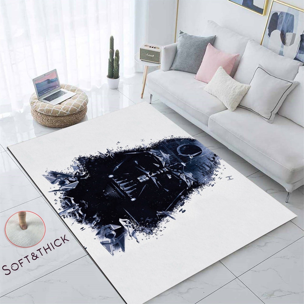 Personalized Gift, Fan Rug, Indoor Rug,Star Wars, Custom Rug, Fantastic Rug, Darth Vader, Star Wars Rug, Darth Vader Rug, Area Rug, Fan Rug Moderndaydecors