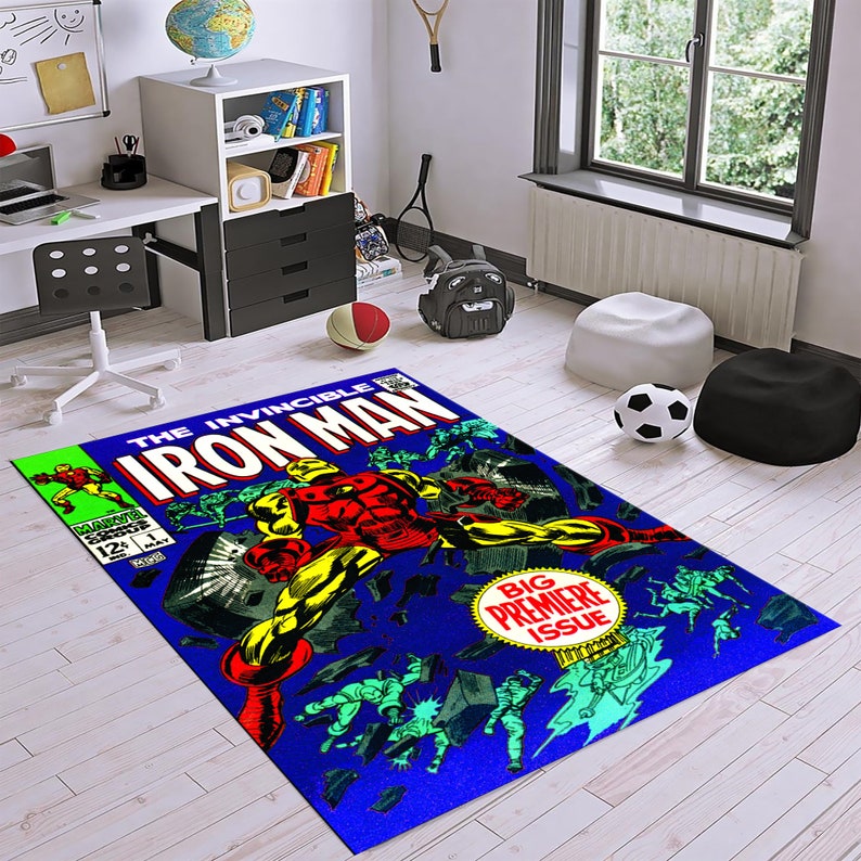 Iron Man, Comic Book, No 1, First Number, Fantastic Rug, Decor Rug ...