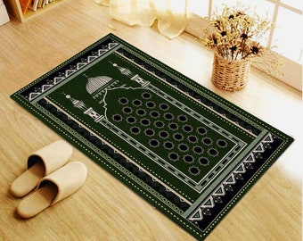 Personalized Velvet Prayer Rug, Islamic Gift, Custom Design