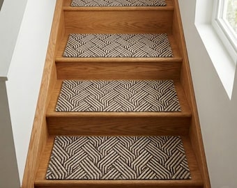 Non-Slip Stair Treads, Modern Home Decor, Thick Stair Rug