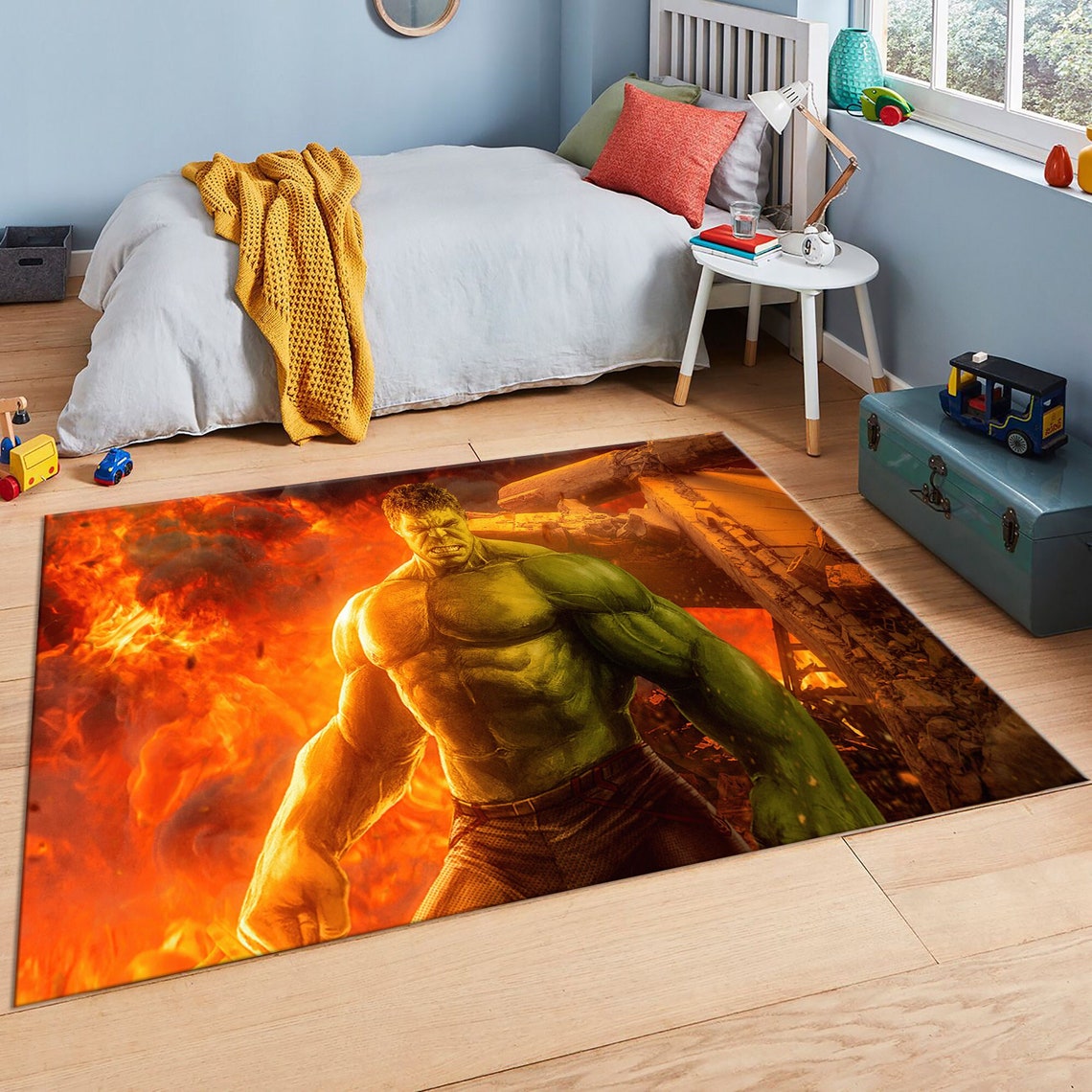 Hulk Hulk Rug the Incredible Hulk Rug Illustration Hulk | Etsy