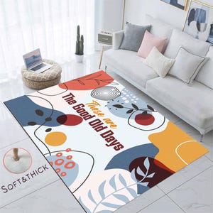 The Good Old Days Rug,These Are The Good Old Days,Personalized Rug,Custom  Rug,Gift for Him,The Good Old Days,Area Rug,Gift,Washable Rug,Rug