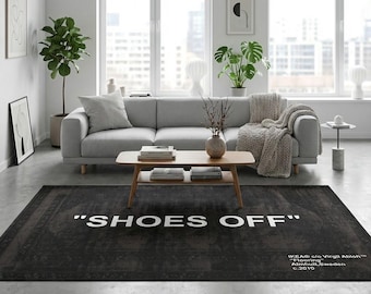 Shoes Off Rug, Hypebeast Decor, Sneakerhead Room Rug