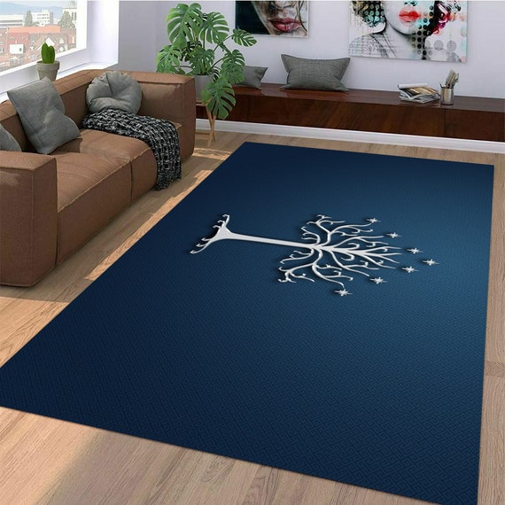 Tree of Gondor Lord of the Rings Tolkien Rug Custom | Etsy