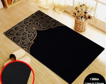 Personalized Islamic Prayer Rug, Woven Muslim Gift, Eid Janamaz