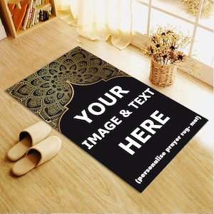 Custom Your Image Prayer Rug, Personalized Rug, Custom Prayer Mat, Personalized Home Decor, Custom Your Home, Custom Gift Carpet, Prayer Rug