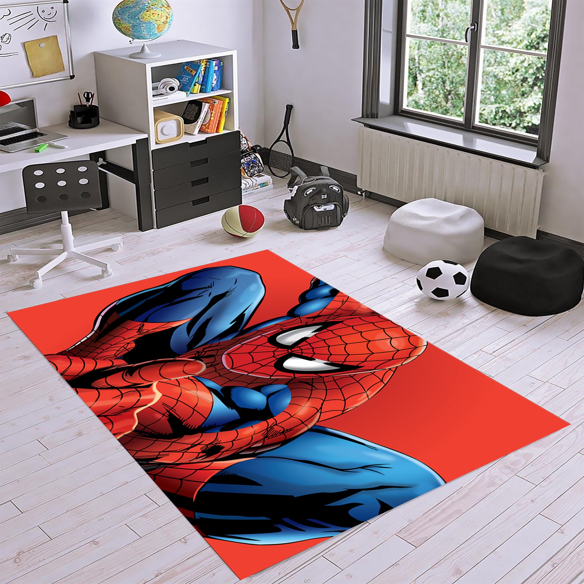 Vloerkleed Spider Man Vloerkleed Kinderkamer Etsy België