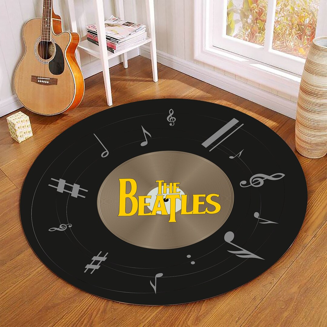 The Beatles, Boy Rugs, Music Band Rug, Rock Band, Circle Rugs, Round