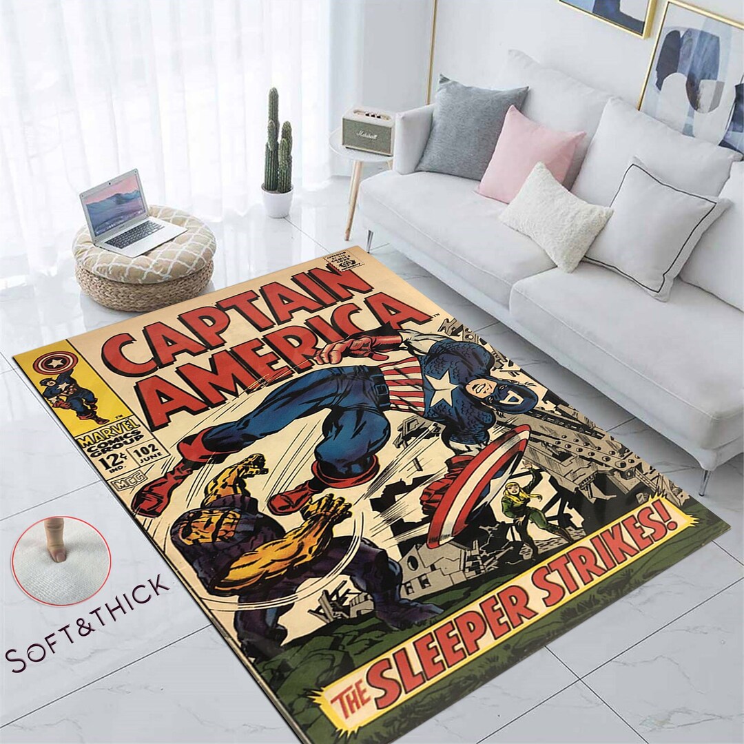 Captain America, Comic Book, 102 June, Fantastic Rug, Decor Rugs ...