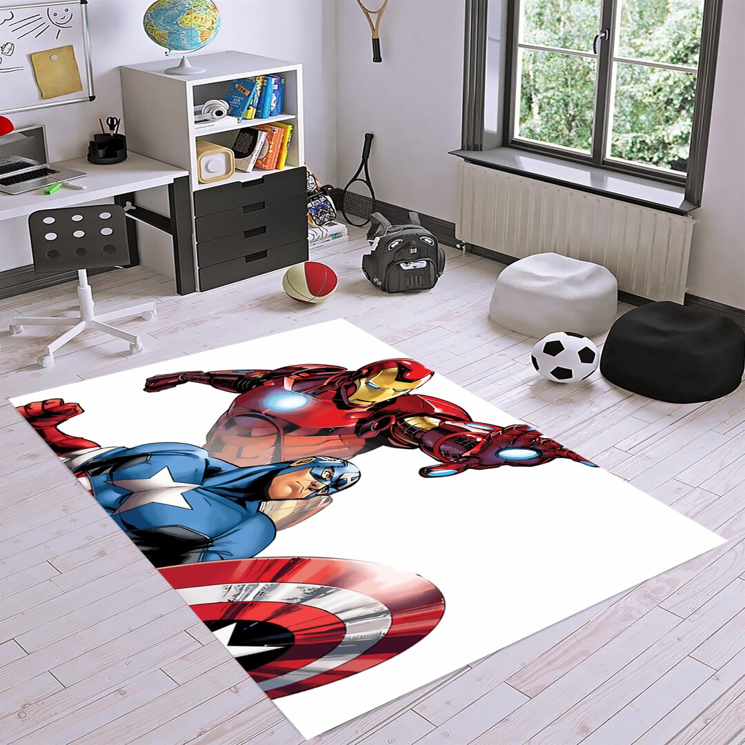 Iron Man, Captain Rug, Iron Man Rug, Iron, Man, Unisex Rug, Iron Man ...
