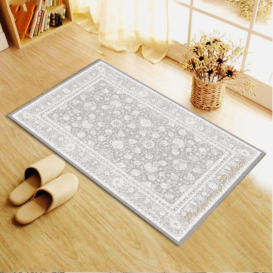 Prayer Mat, Prayer Rug Thick, Prayer Rug Women, Prayer Rug White, Anti Slip Backing Rug, Gift