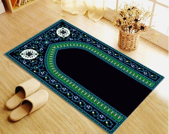 Personalized Prayer Rug, Islamic Design, Muslim Gift