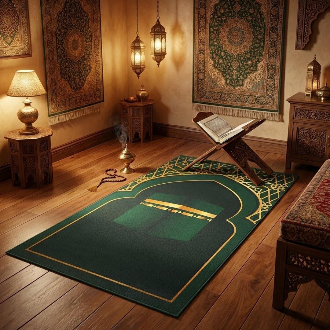 Personalized Kid's Prayer Rug, Custom Photo Design, Velvet Prayer Mat ...