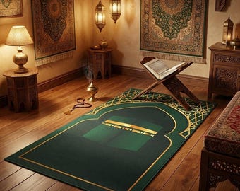 Tapis de prière personnalisé pour enfant, design photo personnalisé, tapis de prière en velours
