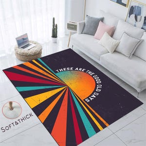 The Good Old Days Rug,These Are The Good Old Days,Personalized Rug,Custom  Rug,Gift for Him,The Good Old Days,Area Rug,Gift,Washable Rug,Rug