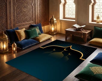 Tapis de prière, tapis de prière pour musulman, prière de l'Aïd, tapis de prière, Gebetsteppich, Aïd, tapis de prière pour femme, doux Janamaz, tapis cadeau de l'Aïd moderne