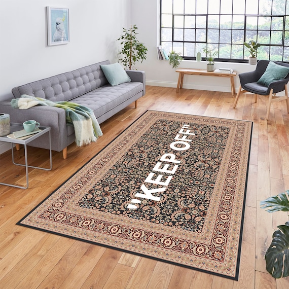 Turkish Rug, Keep Off, Themed Rug, Designer Rug, Living Room Rug, Rug,Area Rug, Keep, Keepoff, Keep Off Rug, Home Decorative Rug, Office Rug