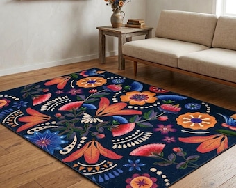Mexican, Ethnic Flower Pattern Rug, Mexican Rug, Ethnic Mexican Mexican, Ethnic Flower Pattern Rug, Mexican Rug, Ethnic Mexican