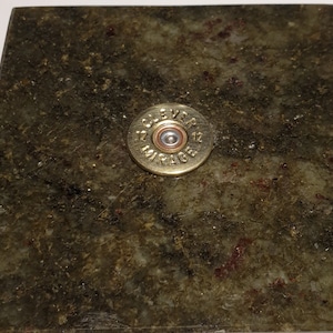 New Design Granite Coaster with Cartridge Decoration Sea Green