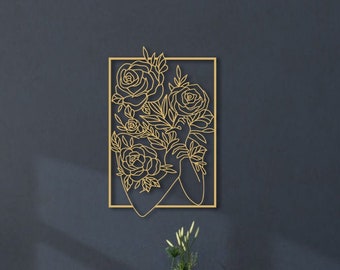 Amazon.com: Metal Wall Art, Golden Ginkgo Leaf Large Decorative Metal Wall  Sculpture Art Handging Décor (136x62cm/53 x24) : Home & Kitchen