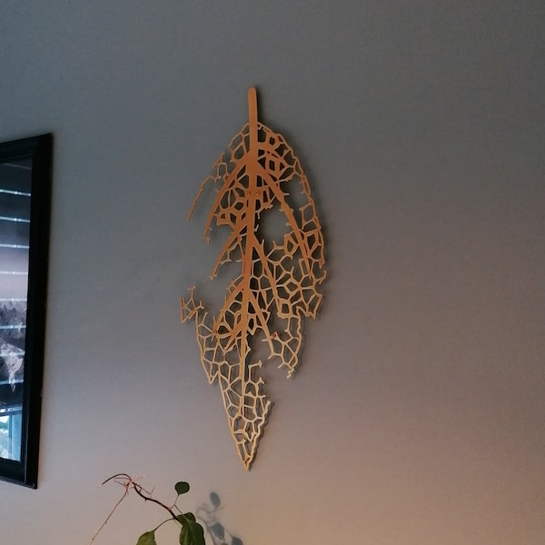 Large Leaf Wall Art Etsy