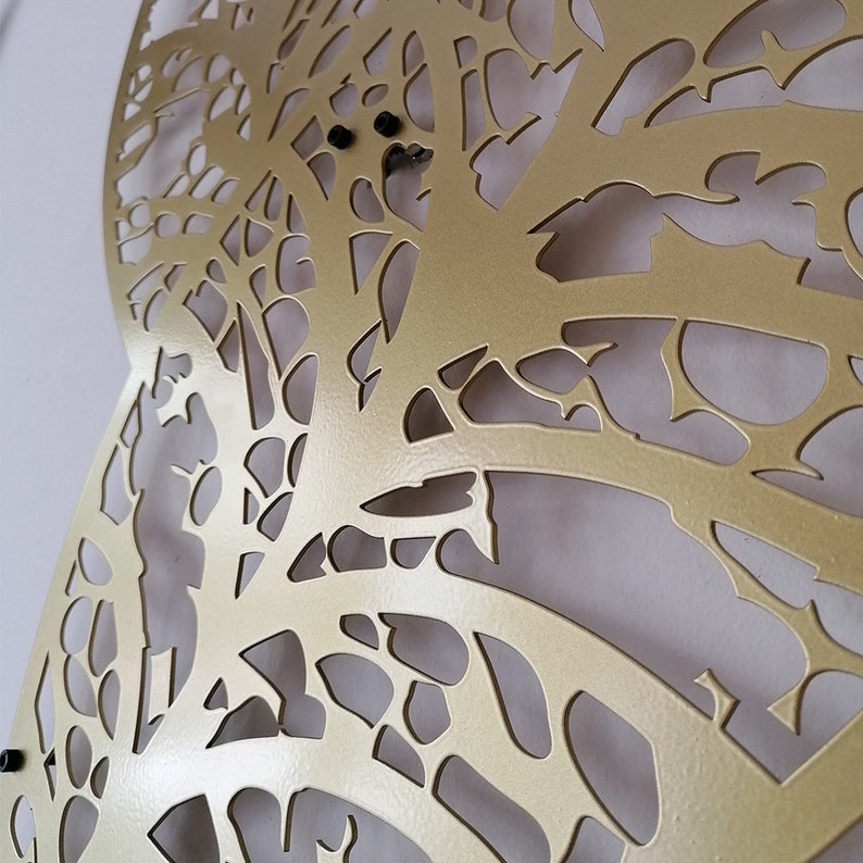 Leaf Metal Wall Art Leaves Metal Wall Decor Black Wall Art Etsy