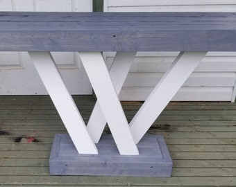 Rustieke hedendaagse consoletafel