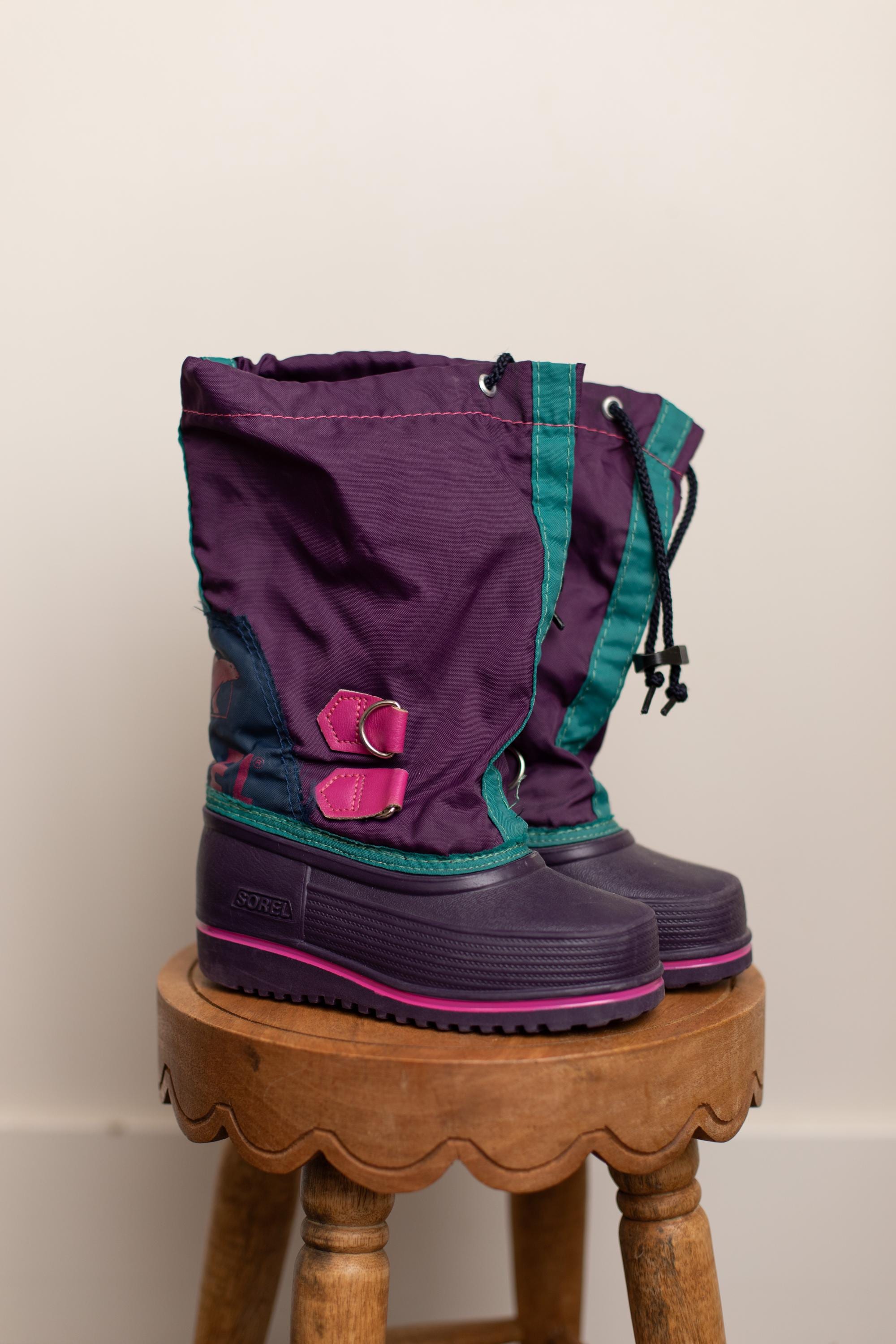 Sorel ReTRO 80’s 90’s Snow Boots Multi Color Lace Up OG Sorel Bighorn Boots. I bought them in 1989 and even the  main image 2