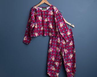 Girl's Vintage Ballerina Bear pyjama set - Size 6-8 years