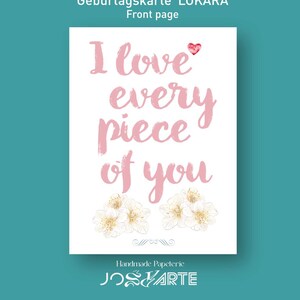 Biglietto di auguri di compleanno per amicizia e amore, cartoncino di qualità superiore, 320 g, cartolina regalo, 105 x 148 mm, retro facile da scrivere, congratulazioni #LOKARA848