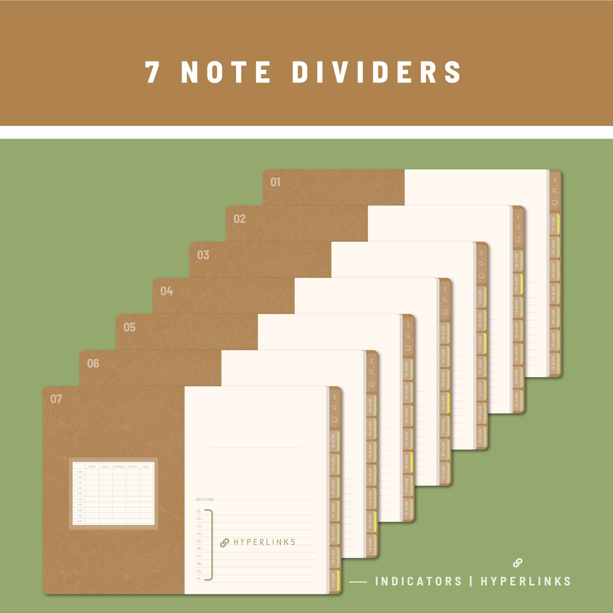 NOTEBOOK Landscape 5 Digital Notebooks Bundle Goodnotes Etsy UK