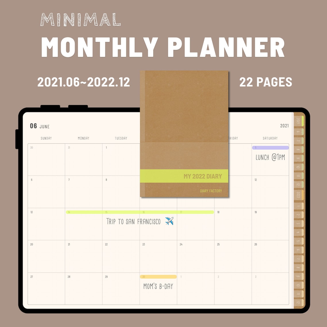 free digital planner pdf 2022 notability