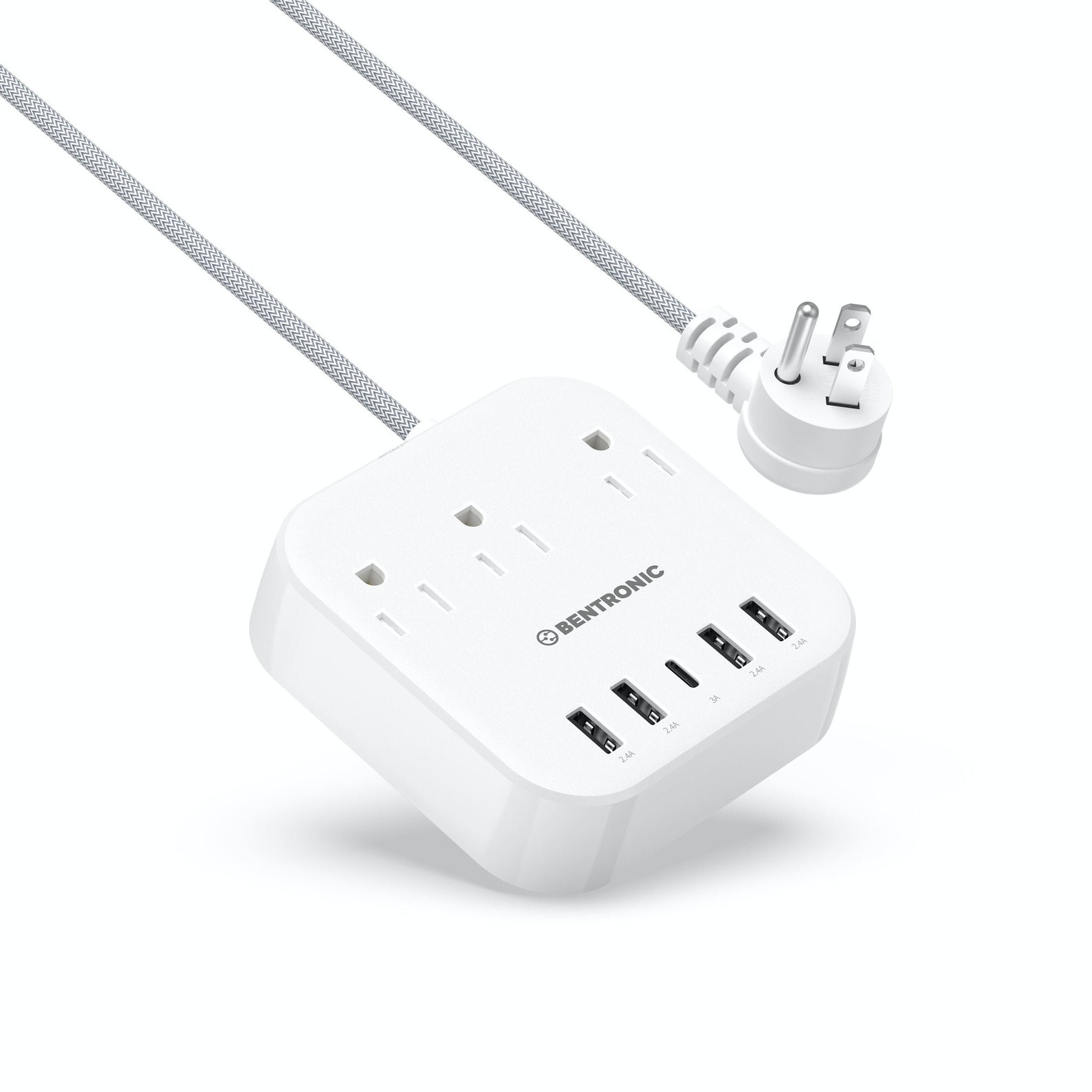 Power Strip with USB C 3 Outlets 5 USB Ports 25W/5A Etsy