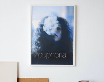 Euphoria Rue Poster · Zendaya · Room Decor · Digital Print · DIY Wall Art