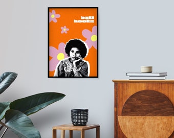 Bell Hooks Portrait · Feminist Icon · Retro Poster · Intersectional Feminism · DIY Wall Art Print