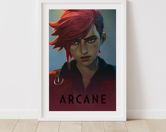 Vi Arcane Poster: League of Legends Game Room Decor (Digital Download)