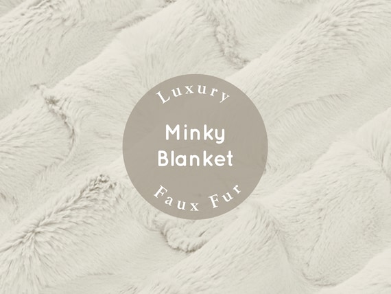 SOFT Throw Blanket, Natural Faux Fur Throw, Ivory Standard Blanket, Adult Minky Blanket, Ultra Soft Blanket, Soft Plush Blanket, Luxury Gift