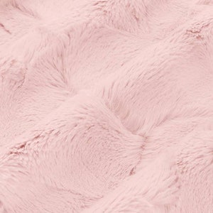 SOFT Rose Water Pink Throw, Faux Fur Throw Blanket, Pink Fuzzy Blanket, Pale Pink Throw, Pink Adult Minky Blanket, Luxury Gift, Gift For Her image 5