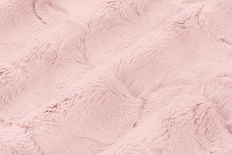 SOFT Rose Water Pink Throw, Faux Fur Throw Blanket, Pink Fuzzy Blanket, Pale Pink Throw, Pink Adult Minky Blanket, Luxury Gift, Gift For Her image 5
