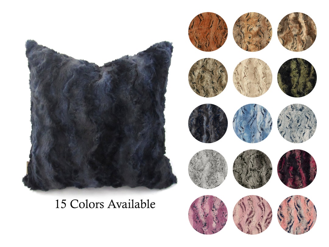 Softest Pillow Cover, Minky Pillow, Faux Fur Pillow, Plush Pillow