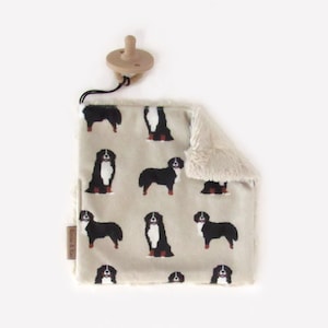 Bernese Binky Blanket Bernese Mountain Dog Soft Dog Pacifier Holder Binky Clip Soft Pacifier Lovey Dog Pacifier Clip Bernese Baby Gift Etsy