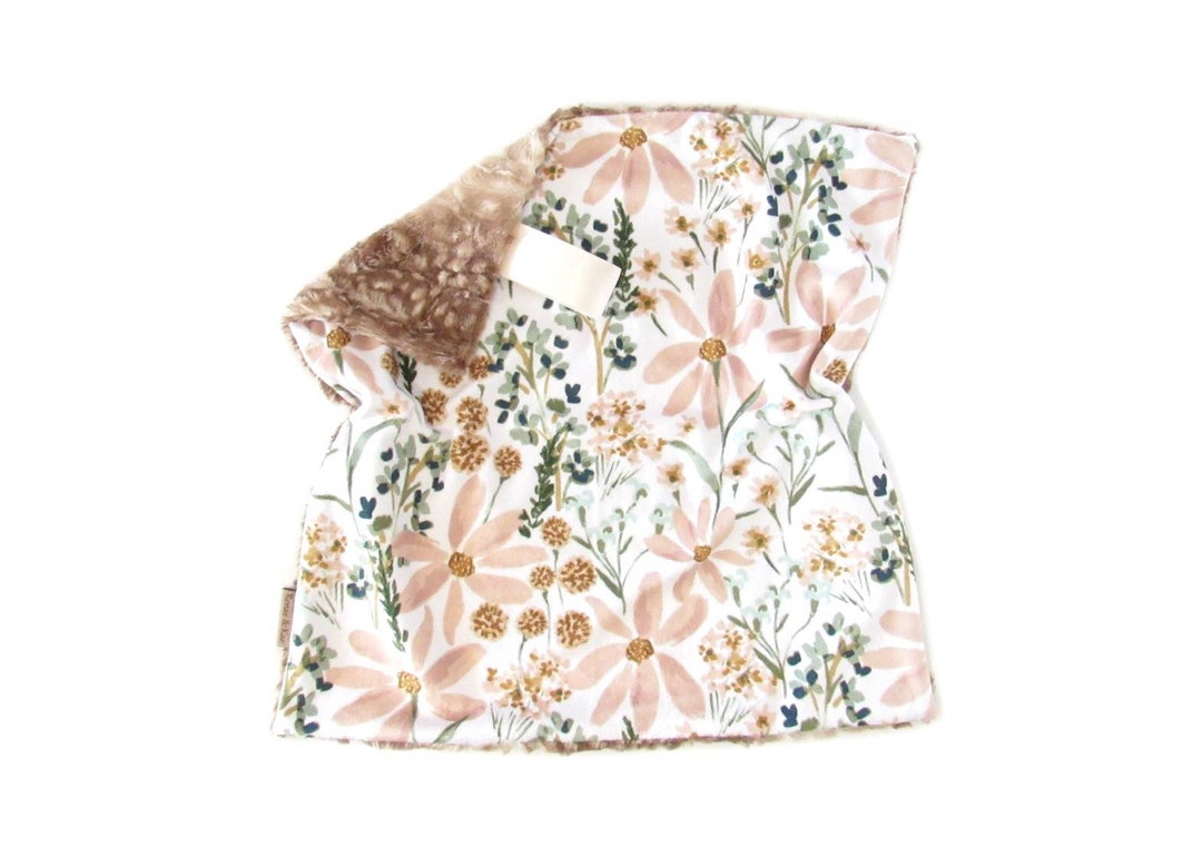 The SOFTEST Daisy Baby Lovey, Pink Daisy Lovey, Lovie, Floral Baby