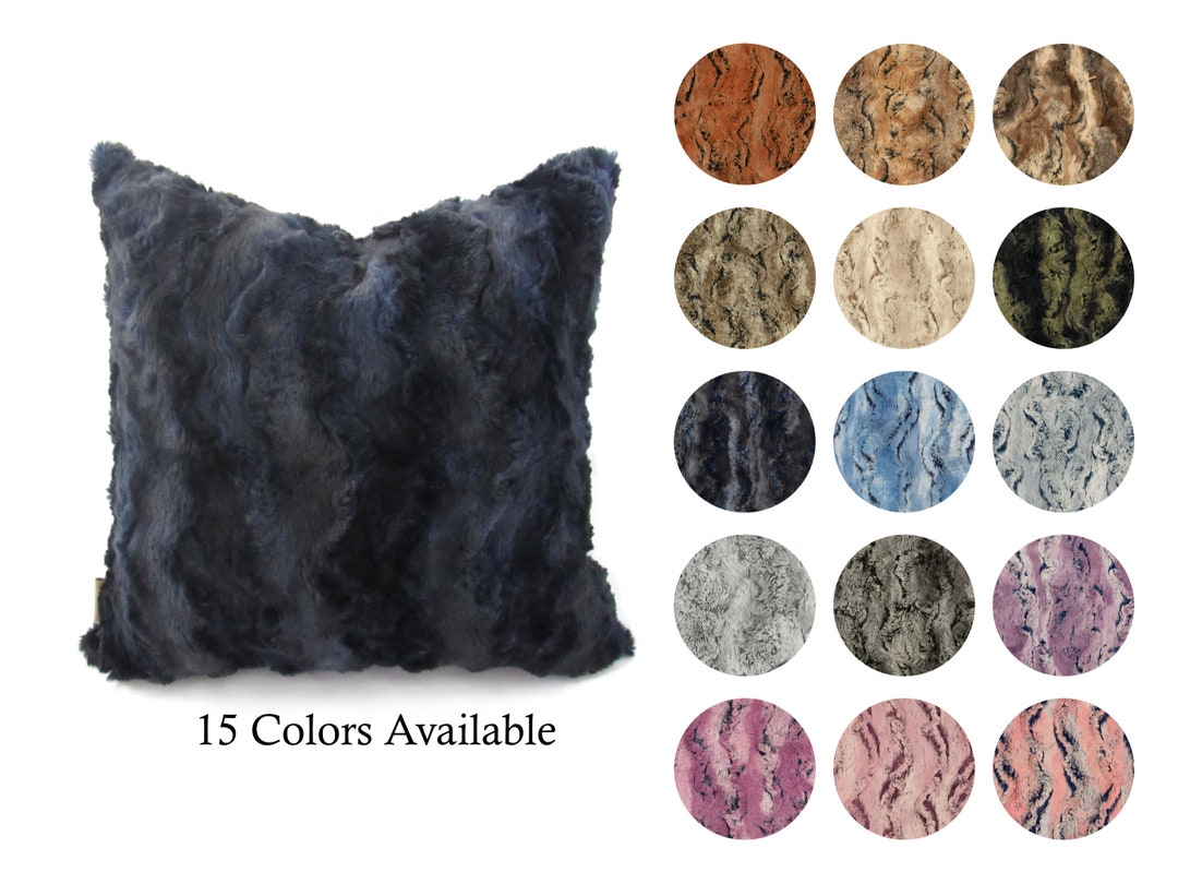 Softest Pillow Cover, Minky Pillow, Faux Fur Pillow, Plush Pillow