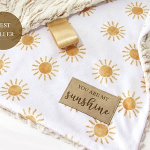 You Are My Sunshine Lovey, Yellow Sun Lovey, Sunshine Lovey, Lovie, Baby Lovey, Minky Lovey, Sunshine Nursery, Sun Lovey, Sunshine Baby Gift