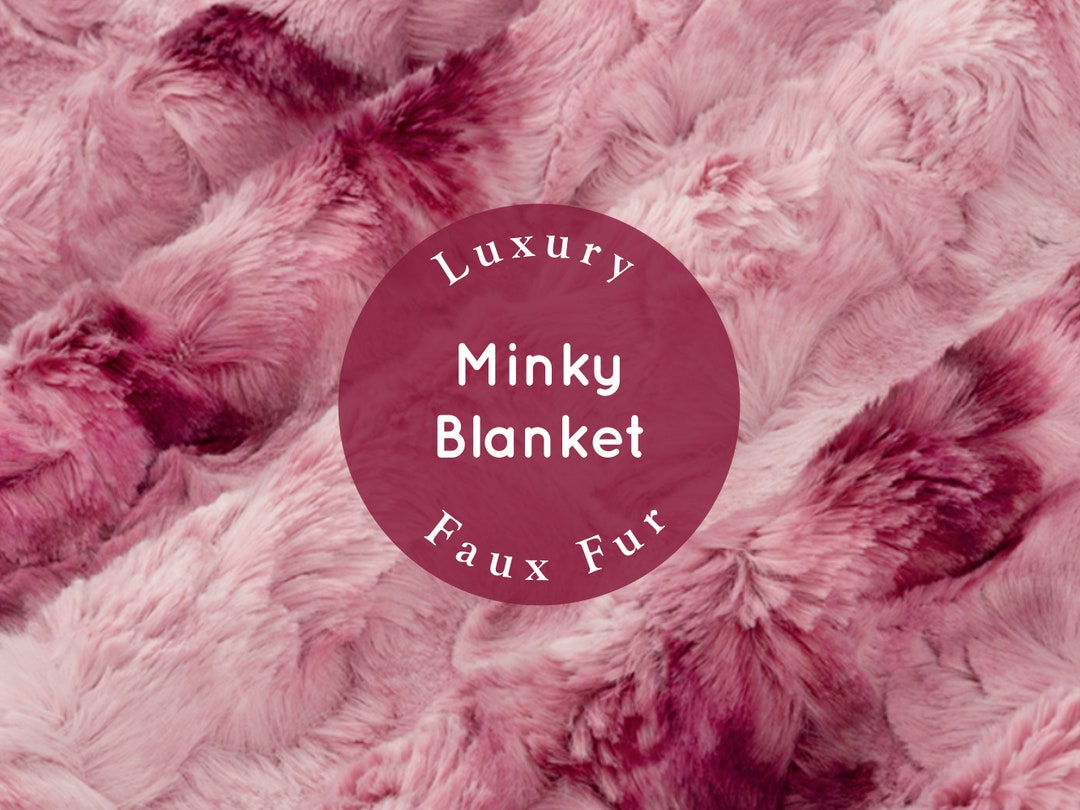 Dusky pink fur throw hotsell