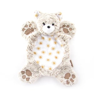 Sun Lovey, You are my Sunshine Bear, Bear Lovie, Yellow Sunshine Lovey, Bear Rug Lovey, Minky Lovey, Sunshine Baby Gift, Teddy Bear Lovey