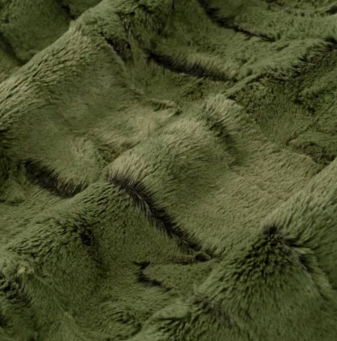 Super SOFT Green Throw Blanket Soft Handmade Blanket Minky Etsy