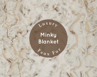 Soft Natural Throw Blanket, Soft Minky Throw, Snowy Owl Blanket, Adult Minky Blanket, Ivory Throw Blanket, Plush Beige Blanket, Luxury Gift